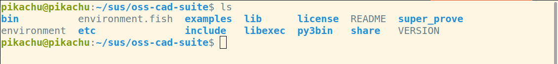 Directory list in the osscad 